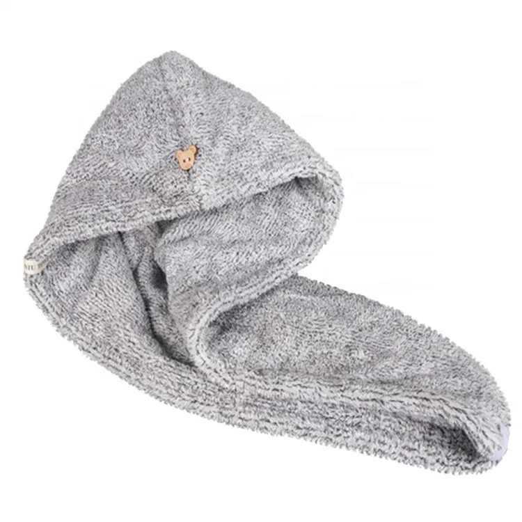 
Natural Bamboo Wrap Quick Drying Ultra-Soft Absorbent Microfiber Towel For Hair For Bath Quick Dry Hair Towel 