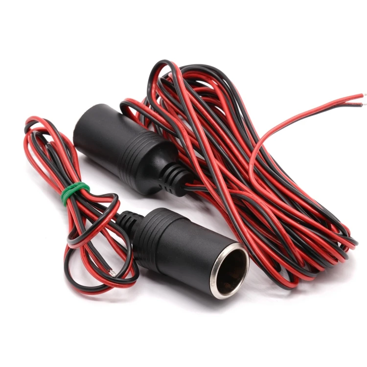 OEM/ODM 12V Female Wiring Harness Car Cigarette Lighter Socket Cable Assembly Car Adapter Plug Har Wire Assembly