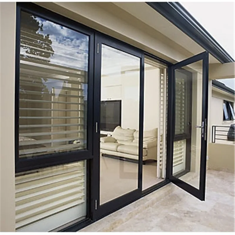 DAIYA Iron Doors Prices Others Doors Glass Waterproof Steel Graphic Design aluminum double leaf door