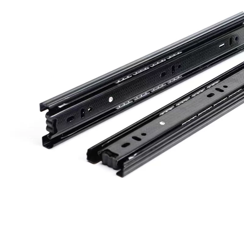 Chinese Manufacturer Silent 40mm 45mm Telescopic Channel Ball Bearing Drawer Slide Rail For Living Room