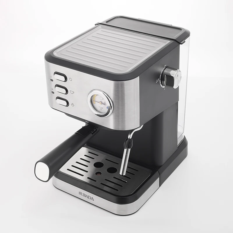 Profesional Home mechanical 20 bar stainless steel coffee machine Italian espresso coffee maker with Milk Frother Steam Wand