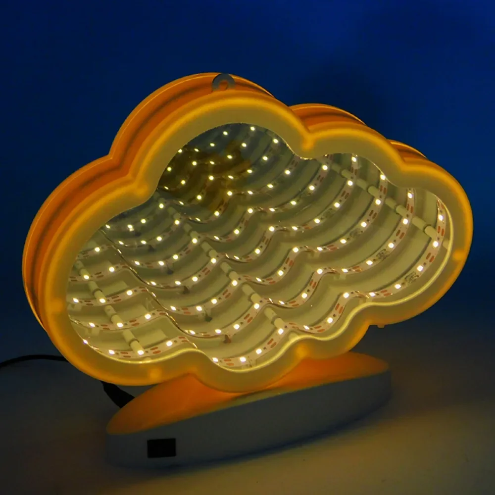 New Customized Product 3D Wall Magic LED Tunnel Infinity Illusion Mirror Infinity Mirror Sign Effect Mirror Neon Sign Led