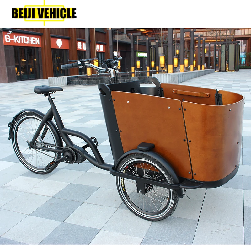 Cargo bike manufacturers 250w electric bike cargo for kids popular family bakfiets