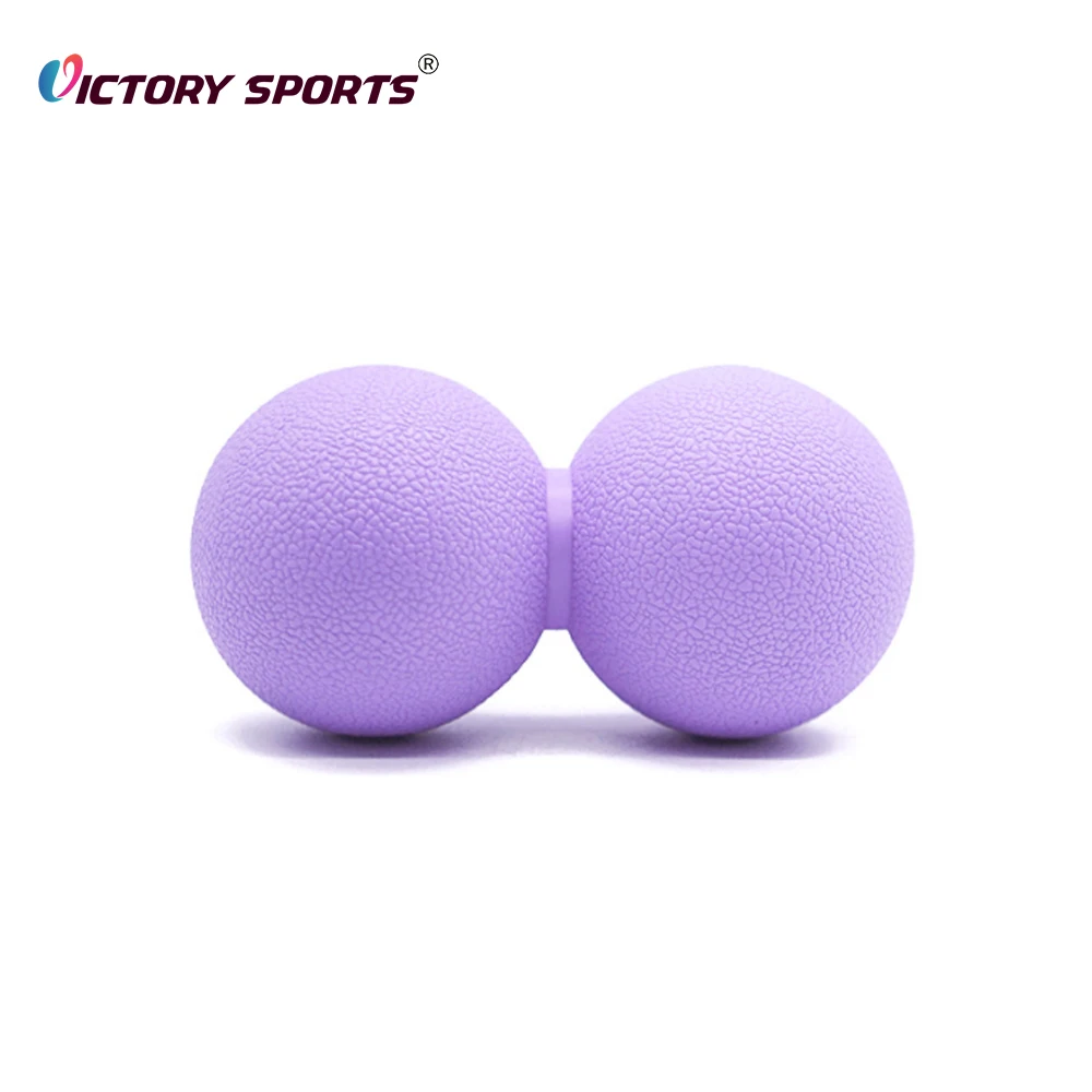 Factory direct yoga tpe peanut roller foot lacrosse massage ball