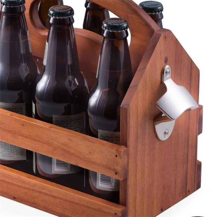 
Bar counter top service decorative portable solid brown coke wooden crate 