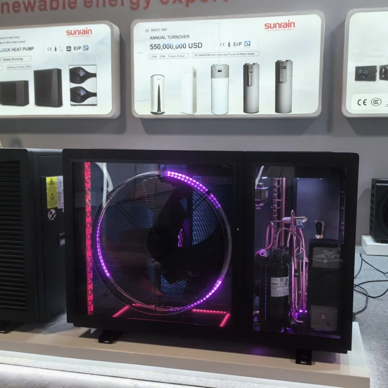 R290 Highly Efficient Monoblock DC Inverter Hot Water Heating Pump Air To Water Multi-functional Heating System