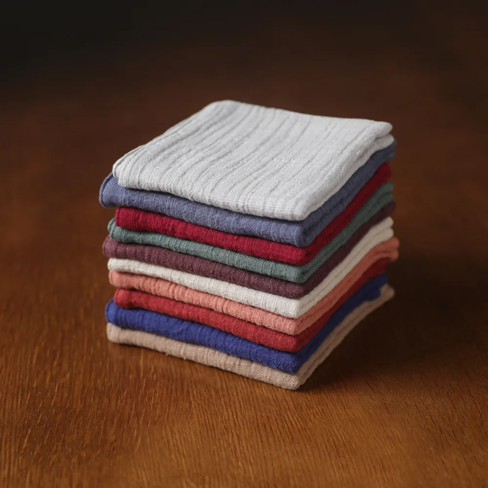 High Quality Cotton Linen Napkins Solid Color Hand Towels for Weddings Parties Custom Printed Wholesale Mouth Cloth Dinners