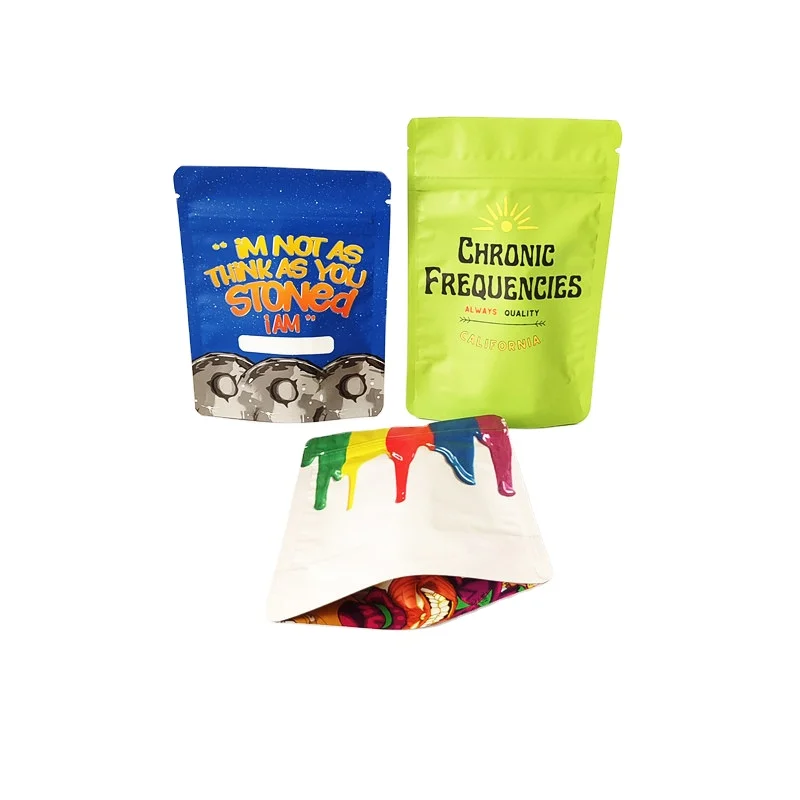 Resealable Self-Standing Plastic Bath Salt Packaging Bag, Plastic Bag For Natural Ocean Sea Salt edible 0.125 oz Packaging