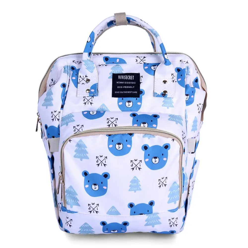 
Super multi-functional mommy breast pump bag anti-theft nappy diaper backpack 