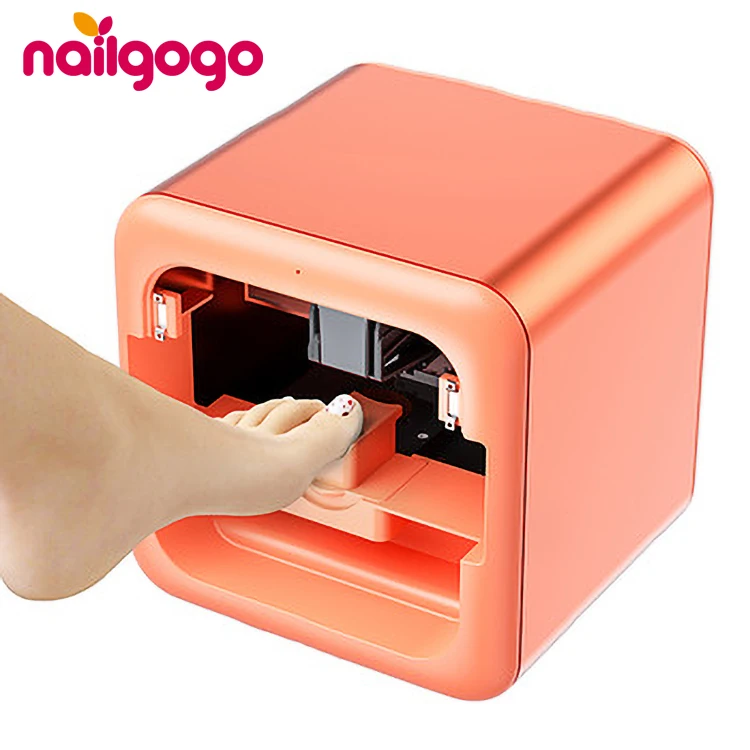 Nailgogo K2 small wifi painting photo manicure nail polish first model finger and toe 2 in 1 nail printer