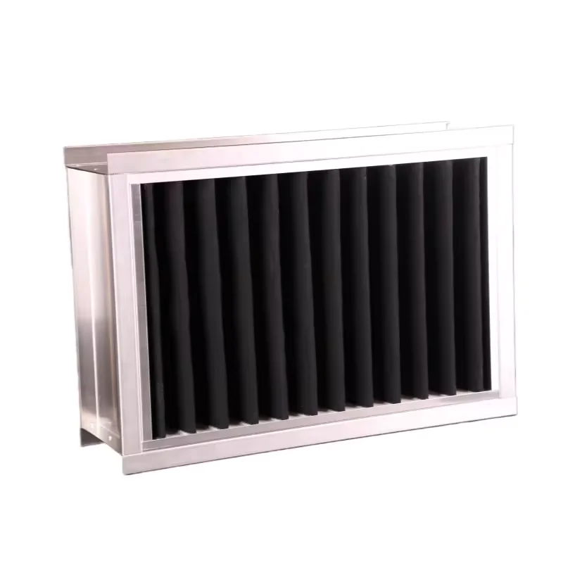 Air conditioning ventilation system industrial deodorization Flange type activated primary carbon filter