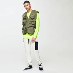 athletic white polar fleece cargo pants mens sherpa two tone skinny side pockets long trousers