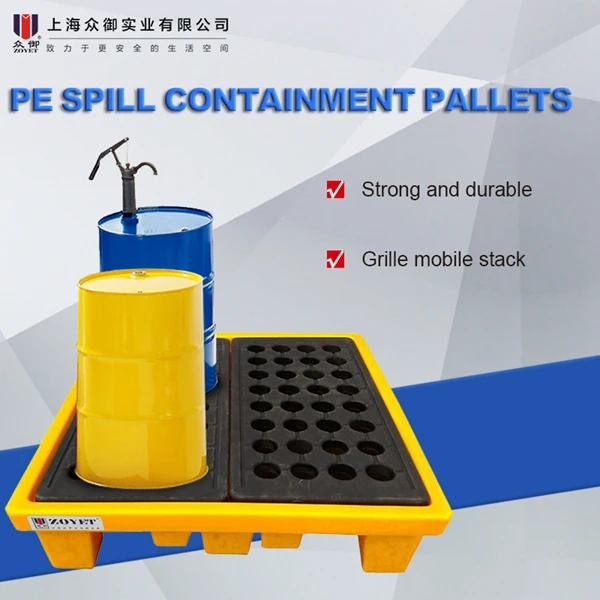 Industrial Spill Containment Pallet, PE Drum Pallets
