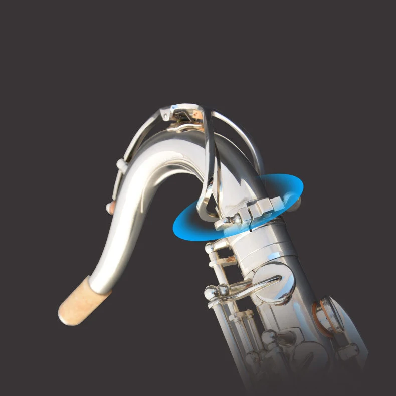 Серебро с никелированным покрытием инструмент Аксессуары китайского производства альт саксофон Профессиональный Bb тенор саксофон