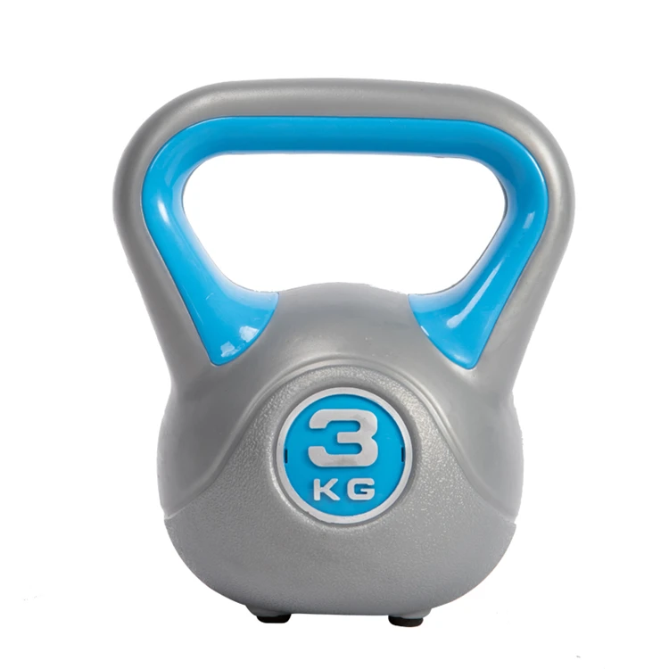 Custom High Quality Power Training WeightLifting Colorful Plastic Sand Kettlebell