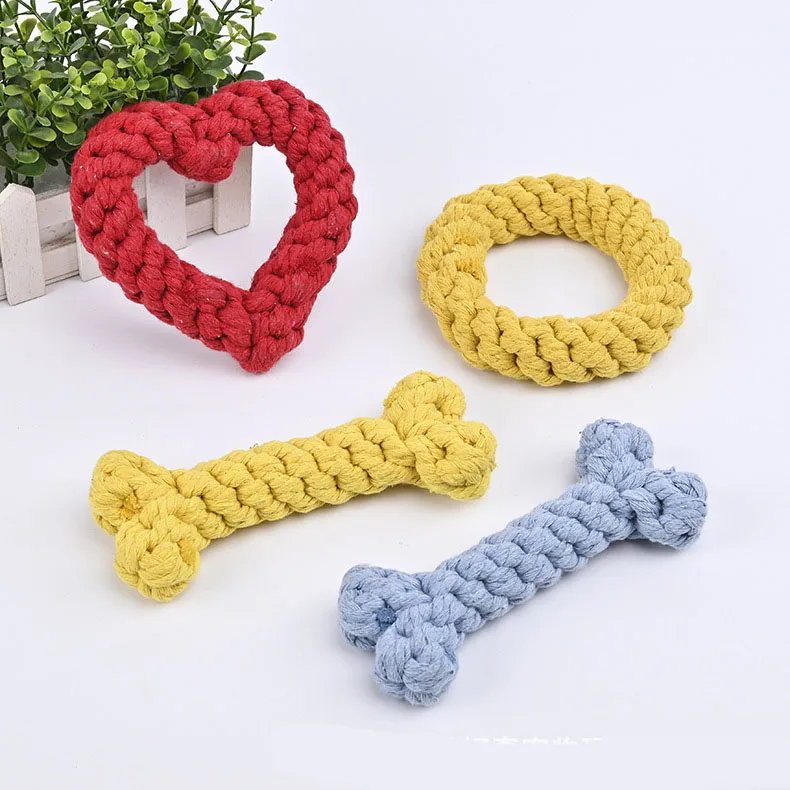 2022 Wholesale Eco Friendly Pet Supplies Interactive Toy Cotton Rope Dog Pet Chew Toys Juguete para Mascotas