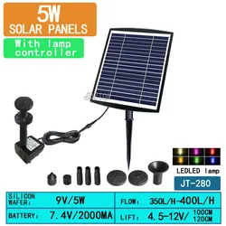 5W outdoor water solar fountain for garden Solar  Garden Water Feature Solar Power Water Fountains Pump Outdoor