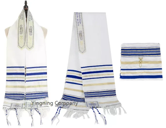 Muslim Israel 50*180cm polyester jewish prayer shawl Kosher Talit deJewish Tallit prayer scarves