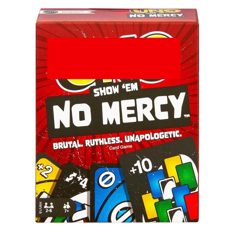 Wholesale Unosd No mercy Board Game Cards FLIP! SHOWEM Fun Playing Toys Birthday Christmas Table Family Party Entertainment Toys