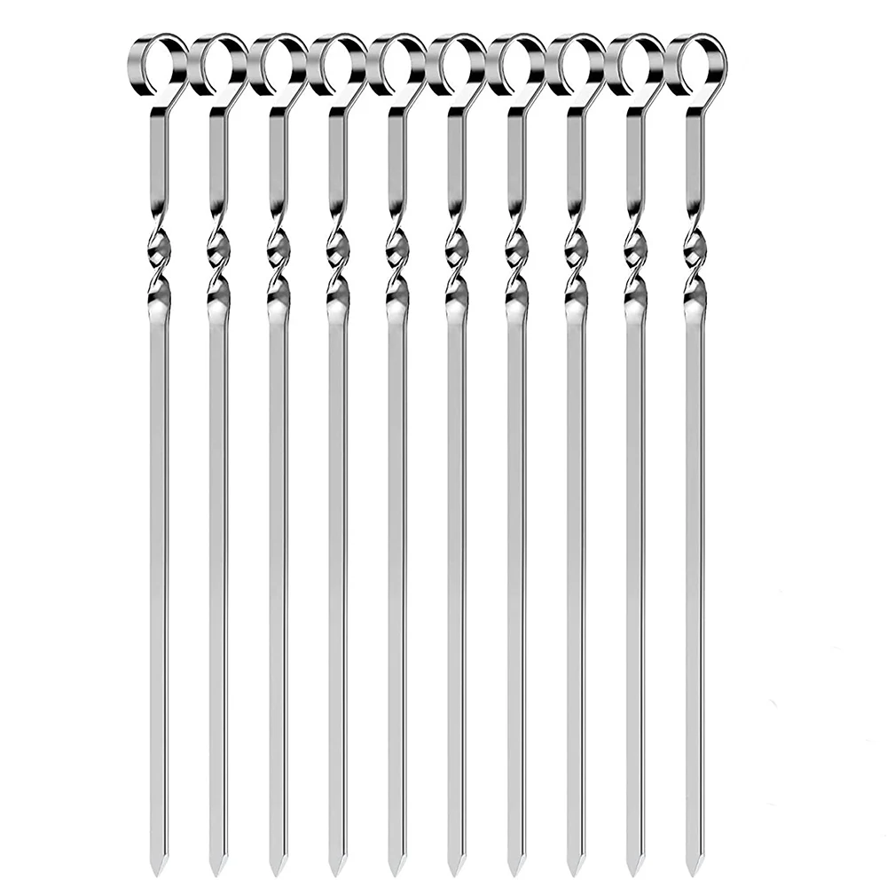 High Quality Barbecue Kebab Stainless Steel Corner Skewers With Cusp