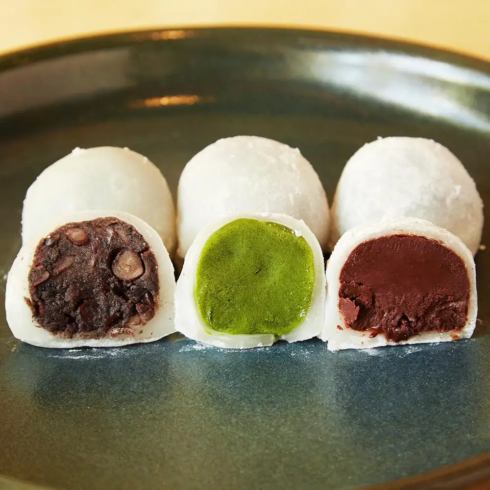 Automatic small encrusting and forming mochi ice cream making machine japanese daifuku mochi making machine for sale