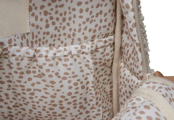 Trendy Soft Collapsible Baby Stroller Organizer Custom Soft Furry Daypack Mommy Teddy Velvet Diaper Backpack