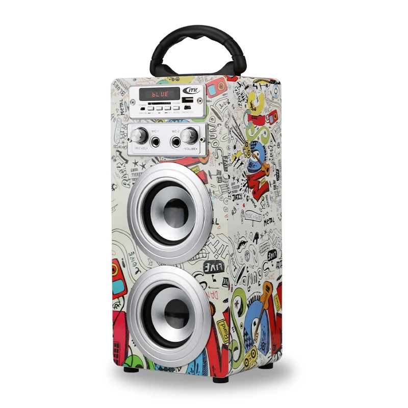 Wholesale Wooden Box Smart Speaker Sound Blue Tooth Speaker Dj Sound Party speaker