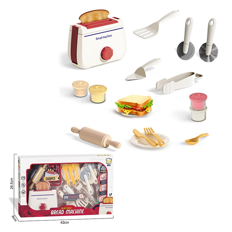 Бытовая техника, игрушки для девочек, глиняный Игровой набор «сделай сам» с кухонной игрушечной машинкой для хлеба