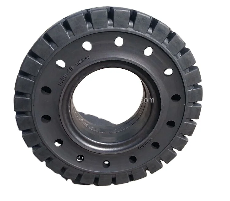 China 650-10 23*9-10 soild quick heel forklift tyres for linde forklift