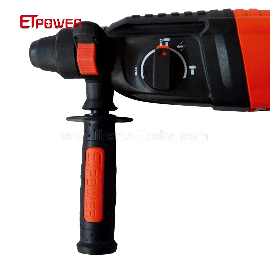 ETpower 800W Multifunctional 26MM Rotary Hammer with BMC Box 6pcs Accessories Interchangeable Spare Parts