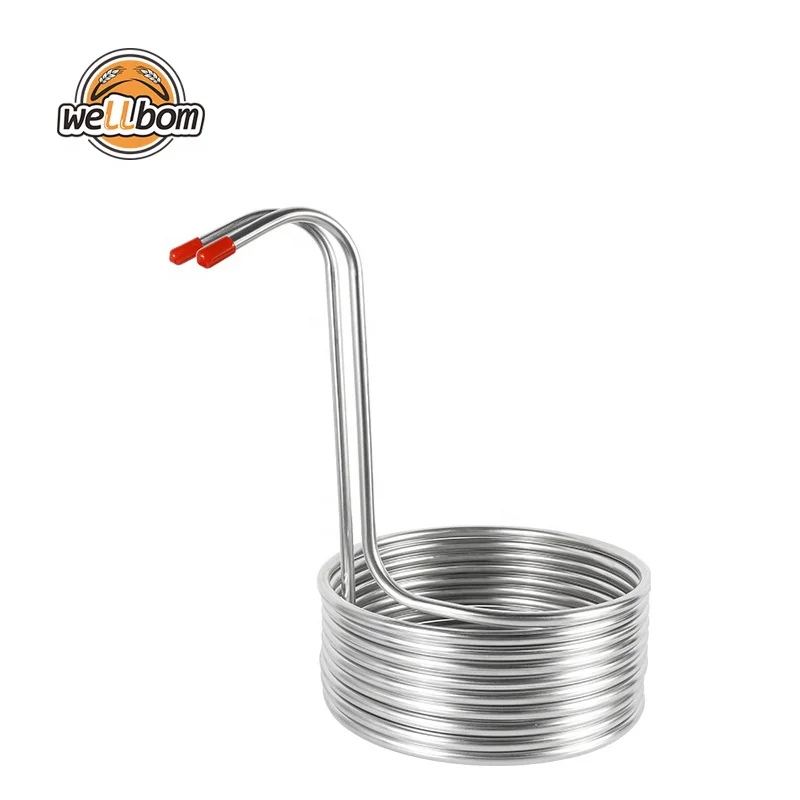 3/8' x 8m Immersion Chiller Stainless Steel 304 Food Grade cooling coil pipe Wort Chiller for Homebrew Beer