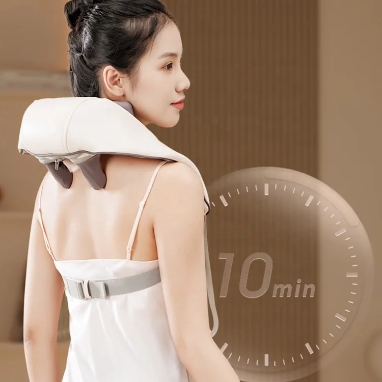 Electric Heating Neck And Shoulder Relaxer 4 Key Kneading Cervical Massage Shawl Pure Acupressure Neck & Shoulder Massager