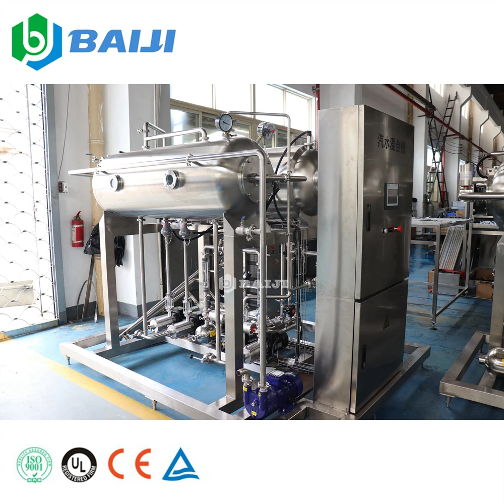 Complete automatic CO2 mixer carbonated beverage soft drink manufacturing making mixing plant machine