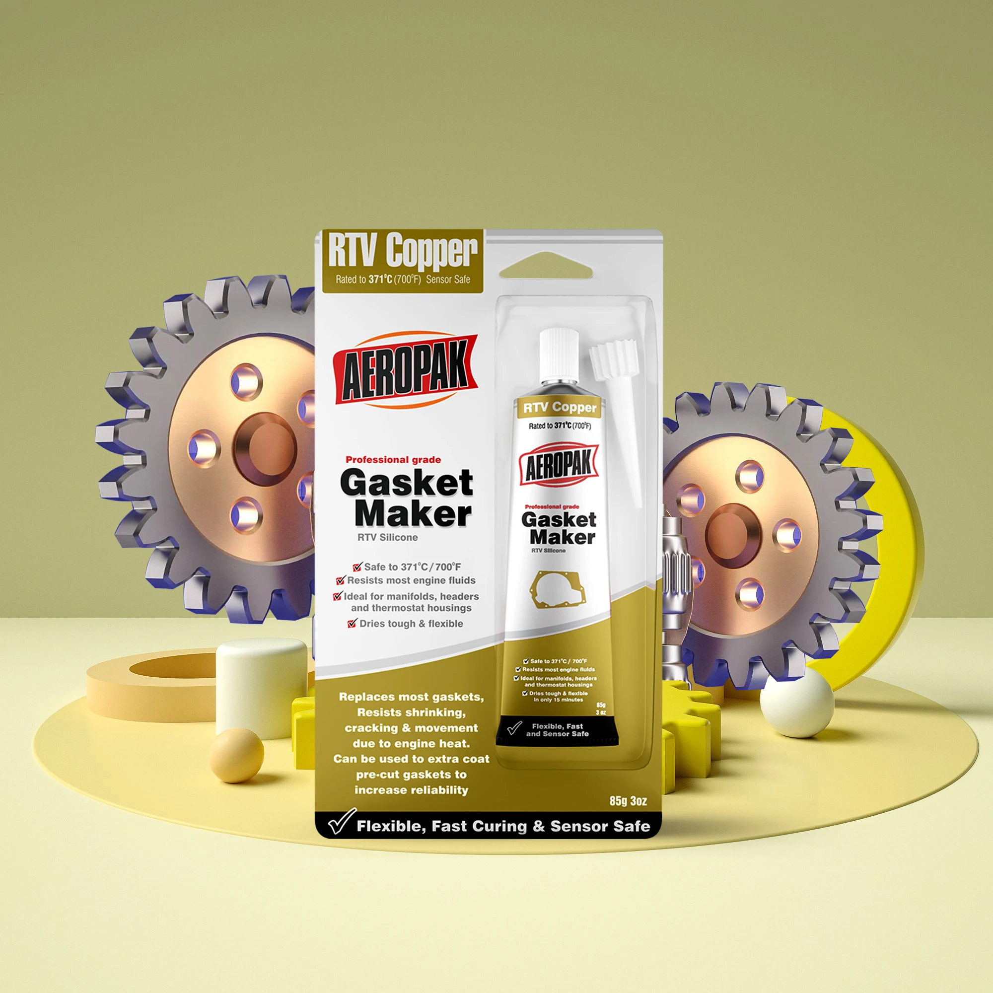 700 High Temperature Silicon RTV Copper Gasket Maker