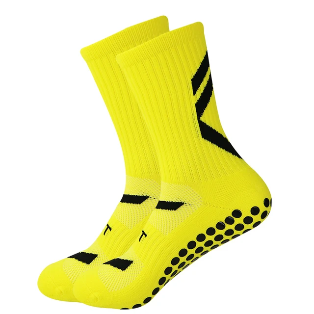Wholesale Nylon Terry Anti Slip Soccer Football Sport Grip Socks For Men