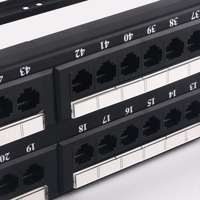 Utp 48 портов патч-панель Cat6 Cat6a Кабельное управление телекоммуникационные