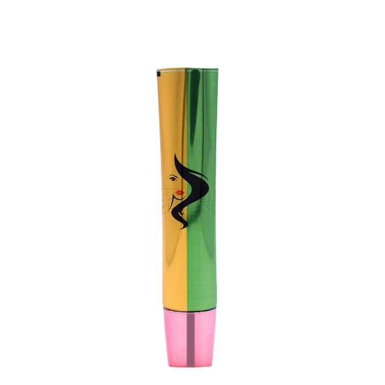 22mm Square Flat Top Double-Layer Cap Tube with 5mm Plug for Eye Cream and Serum Packaging Front and Back Filling