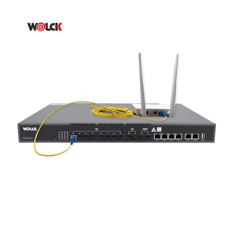High Performance FTTH 1U 8 16 Pon Triple Play  Olt Gpon Gepon Olt