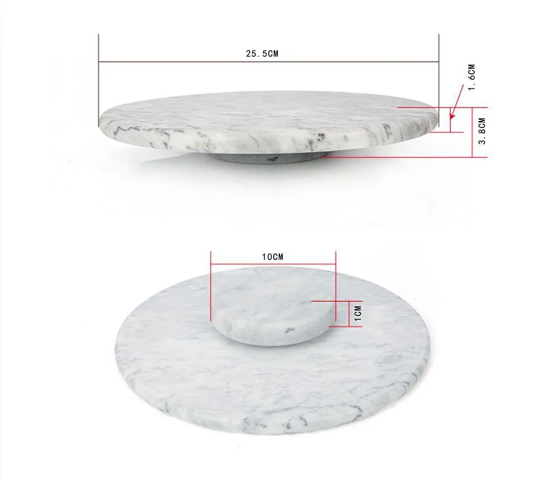 Newest Fashion Craft White Green And Black Round Marble Plates with little Cup Coaster
