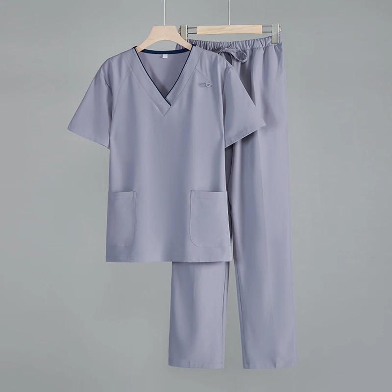 oem odm custom logo scrubs uniforms sets nurse fashionable with printed design medical uniform conjuntos de uniformes scrubs