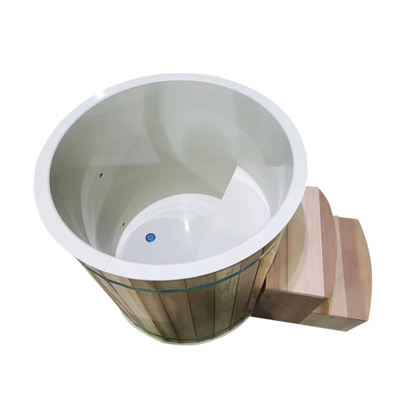 18 Years Chinese Factory Supply 1 Person Indoor Cold Plunge Stainless Resin Ice Bath with Chiller