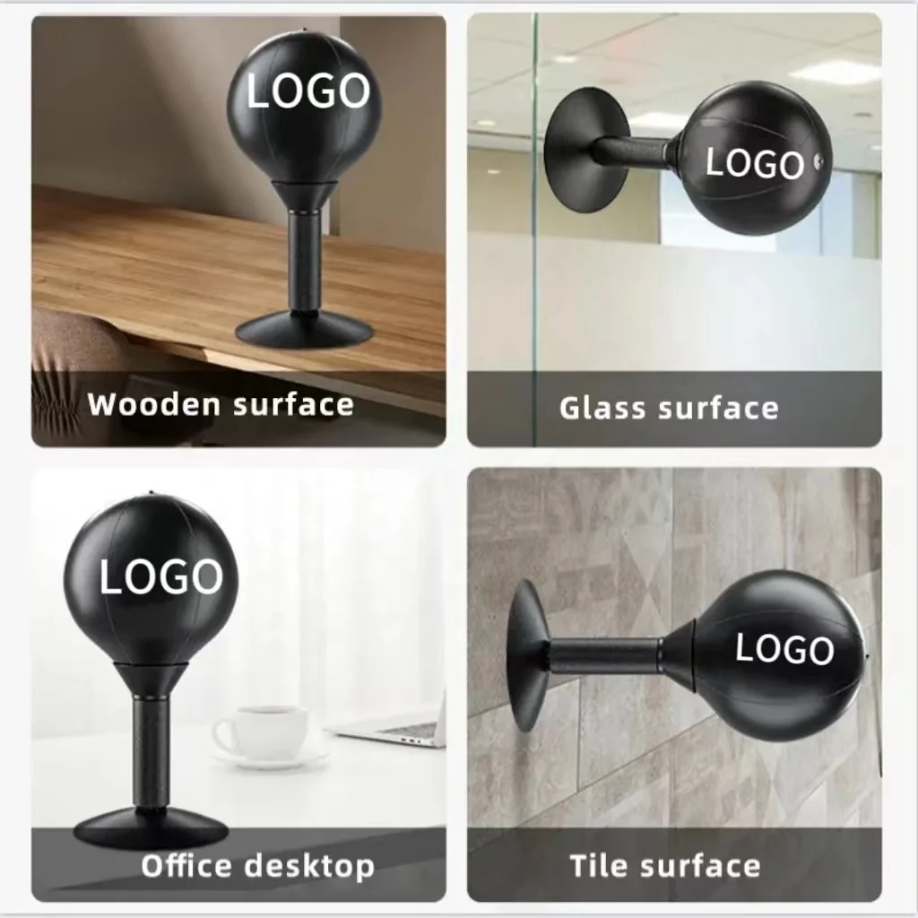 Stress Buster Relief Free Standing Desk Table Boxing Punch Ball Suction Cup Reflex Strain Tension Toys Desktop Punching Bag