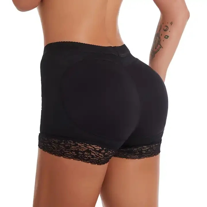 Women Buttocks Plump Hips Large Size Body Shaping Panties Lace Ass with Pad Boxer Shapewear Shorts Butt Lifter Pants