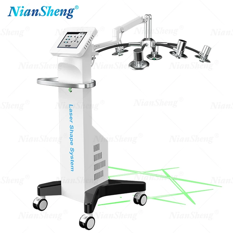 Non-invasive  6D Lipo Laser 635nm 532nm Weight Loss Green Light Therapy cryo cold Laser Body Shape Slimming System Machine