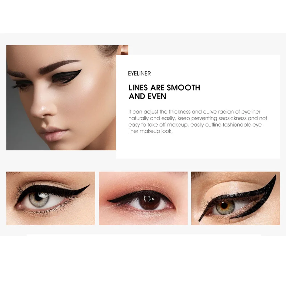 High Quality Smooth Waterproof Long Lasting Fast Dry Shimmer Matte Eyeliner Pen Private Label Natural Liquid Eye Liner Pencil