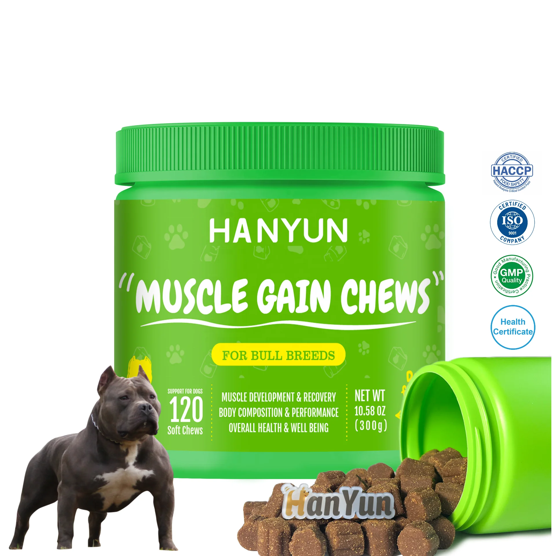 Dogs treat Custom Brand Logo Dog Protein Supplement Powder Promotes Recovery Training Exercise Muscle Gain Supplement For Dogs