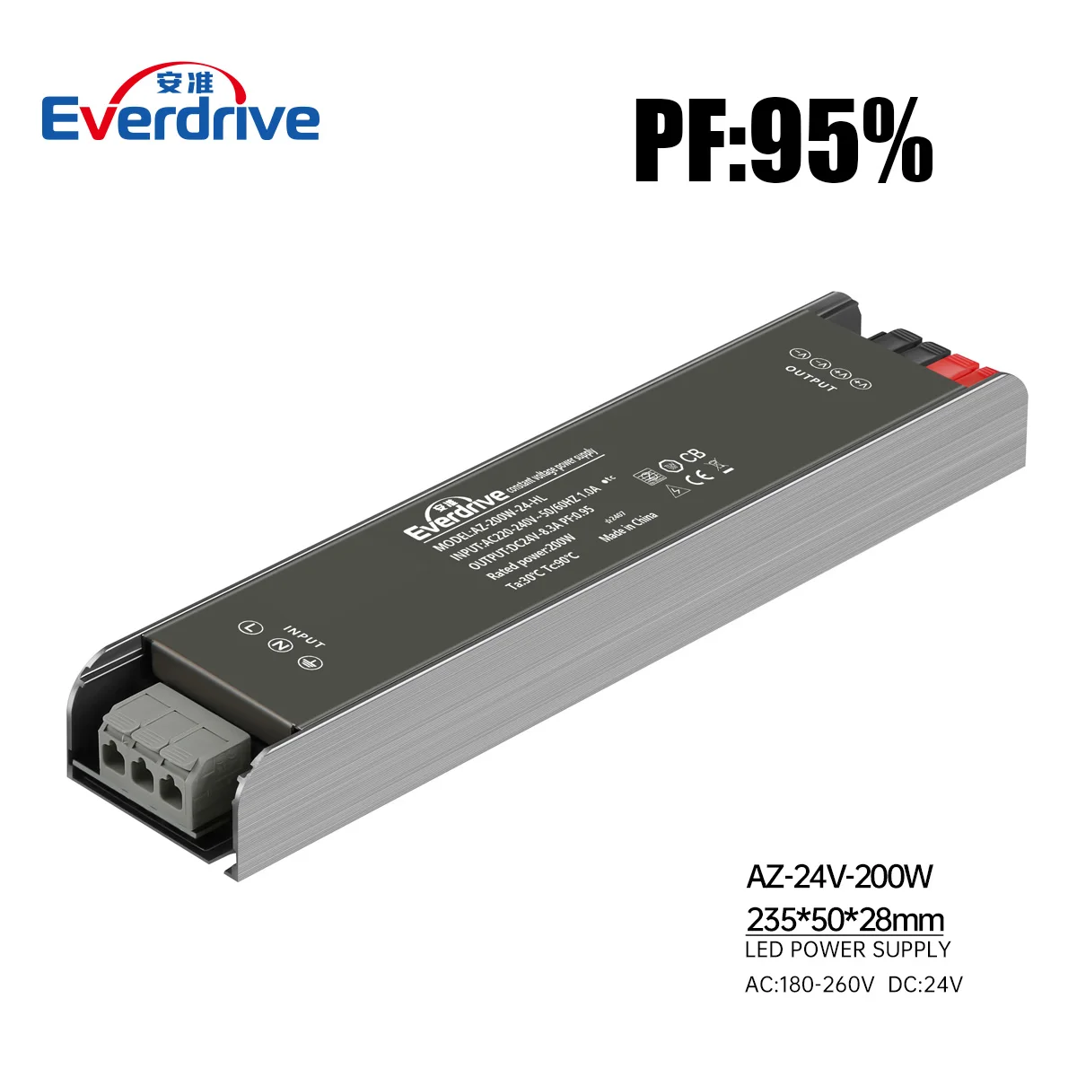 High PF Led Strip Light Driver 400W Power Supply Full Power DC 12V 24V  IP20 With 5 Years Warranty