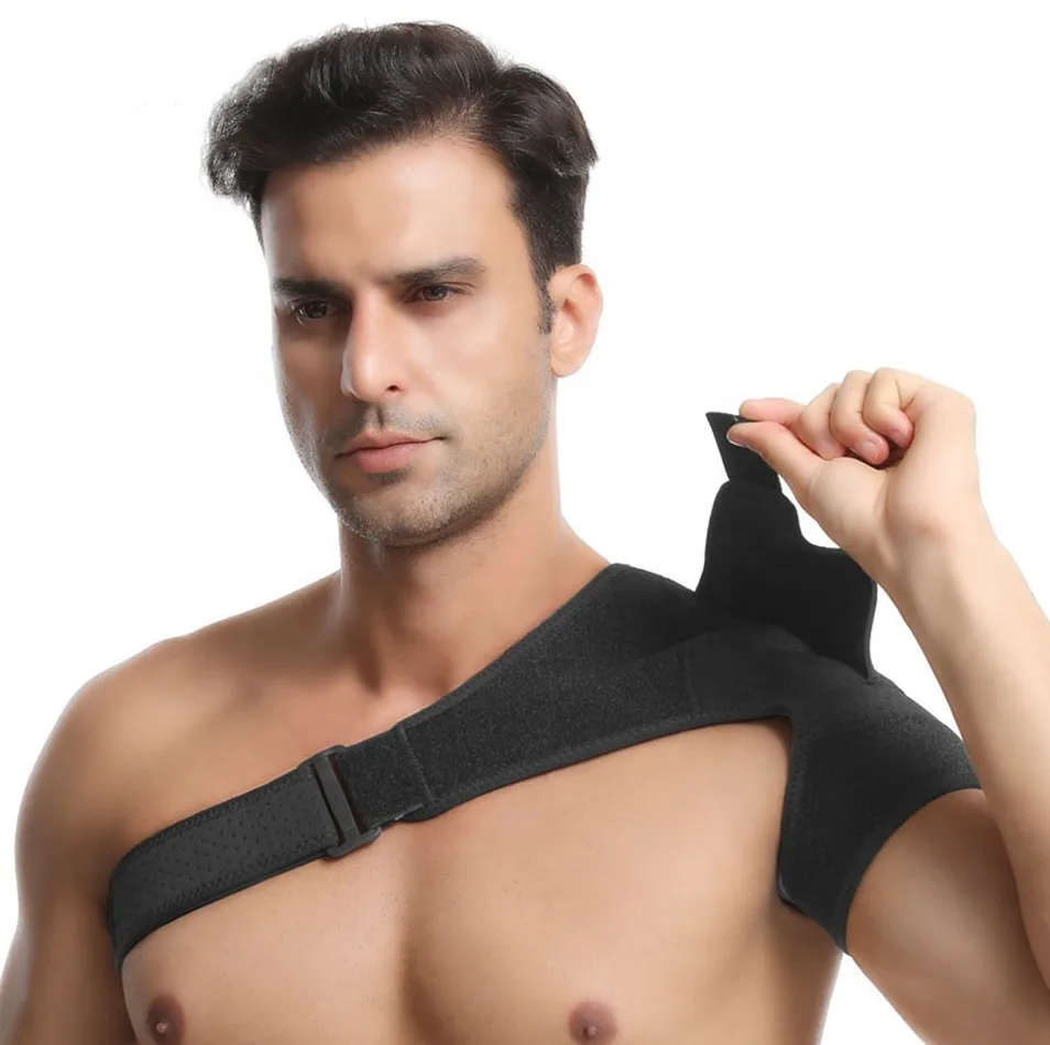 Amazon hot sale adjustable shoulder pads breathable double pressure shoulder support sports safety shoulder protection