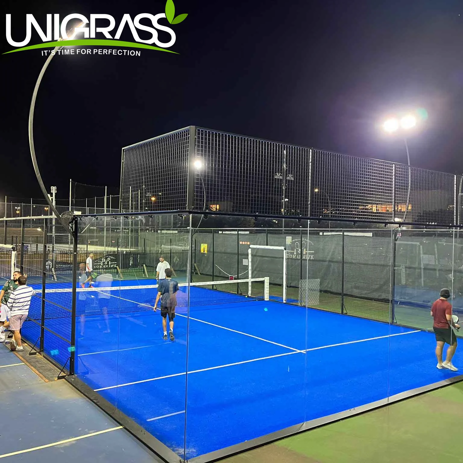 Hot Sale Panoramic Padel Tennis Courts Competitive Price Canchas De Padel Indoor Sports Made PP Steel Quality Grass Paddle Court