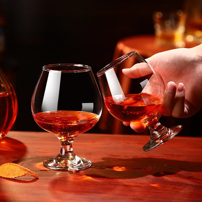 Brandy Thickening Glass Short Foot Cognac Glass XO Whiskey Glass Large Belly Craft Wine Tumbler Drink Cup